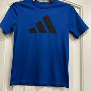 Adidas Kids Royal Blue Tee with Black Logo